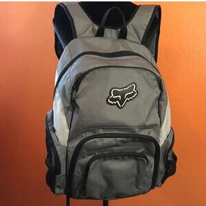 Fox Racing 180 Backpack Grey Black Motocross Laptop School Bag Daypack Durable